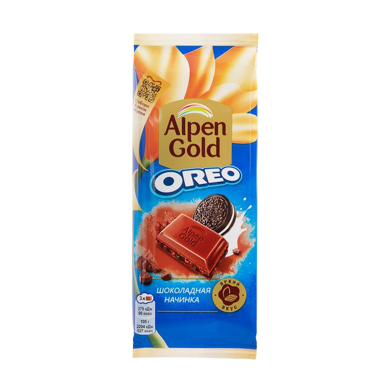 Шоколад "Oreo", Alpen Gold, 85 г