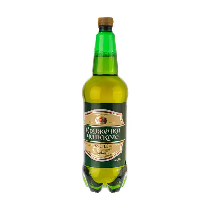 Пиво светлое "Кружечка Чешского", 4,3 %, 1,25 л