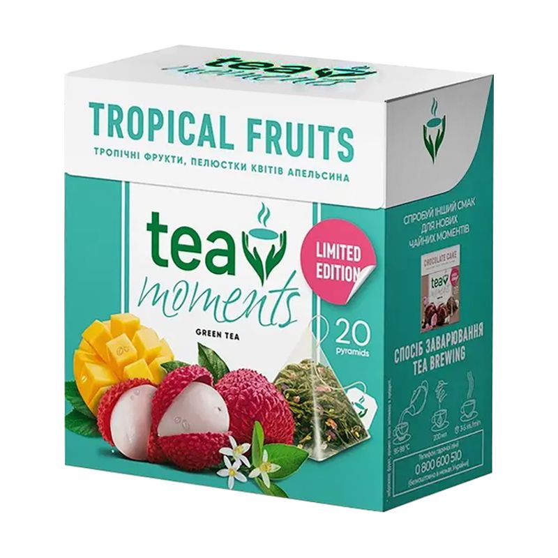 Чай "Tropical Fruits", Tea Moments, 20 х 1,7 г