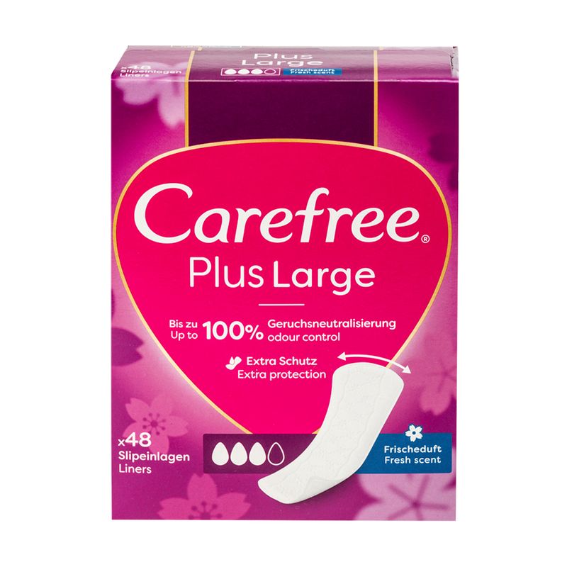 Ежедневные прокладки CAREFREE Plus Large, 48 шт.