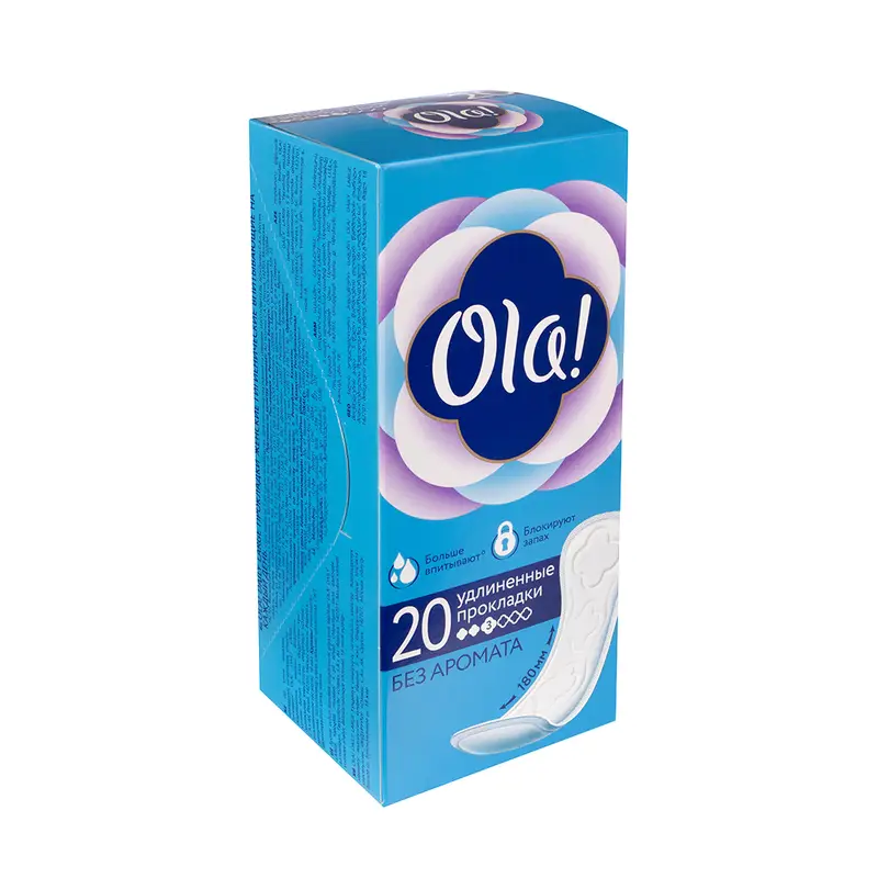 Прокладки ежедневные удлинённые "DAILY LARGE", Ola!, 20 шт.