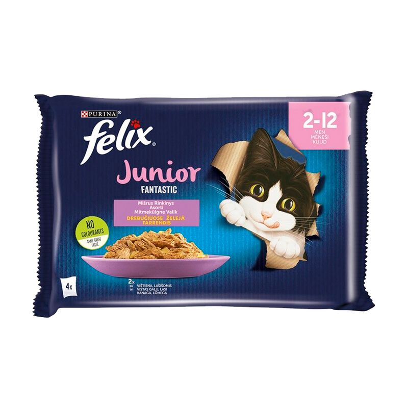 Консервы для котят Felix, 4*85 г