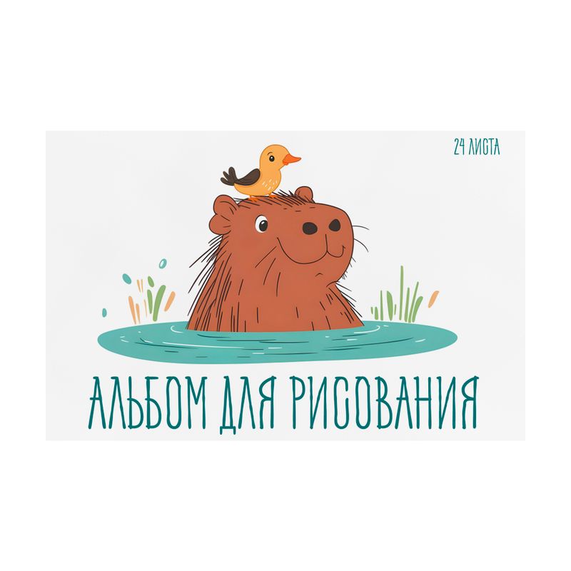 Альбом для рисования, 24 листа, в ассортименте