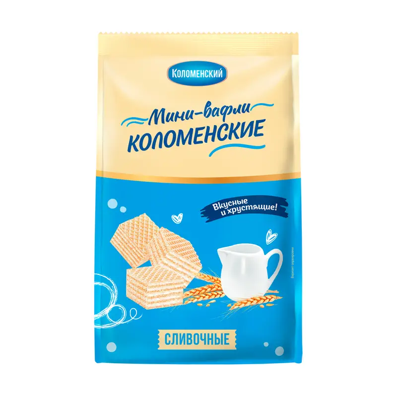 Мини-вафли "Коломенские", Коломенский, сливочные, 200 г