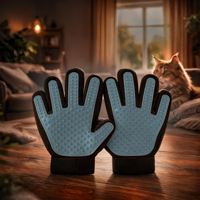 Щётка-перчатка для шерсти животных, Pet Club, 2 шт., 22х18 см, в ассортименте