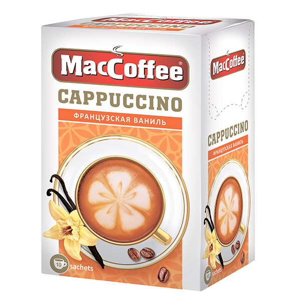 Кофе "MacCoffee Cappuccino", 125 г, 10 пакетиков