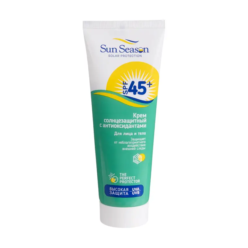 Крем солнцезащитный "Sun Season", Вилсен Групп, SPF 45+, 110 мл, в ассортименте