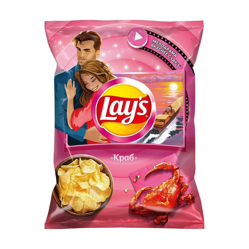 Чипсы, Lay's, Краб, 225 г