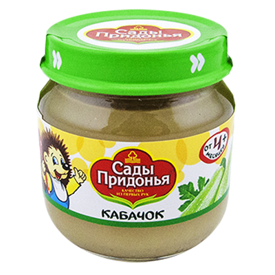 Пюре "Сады Придонья" кабачок, 80 г