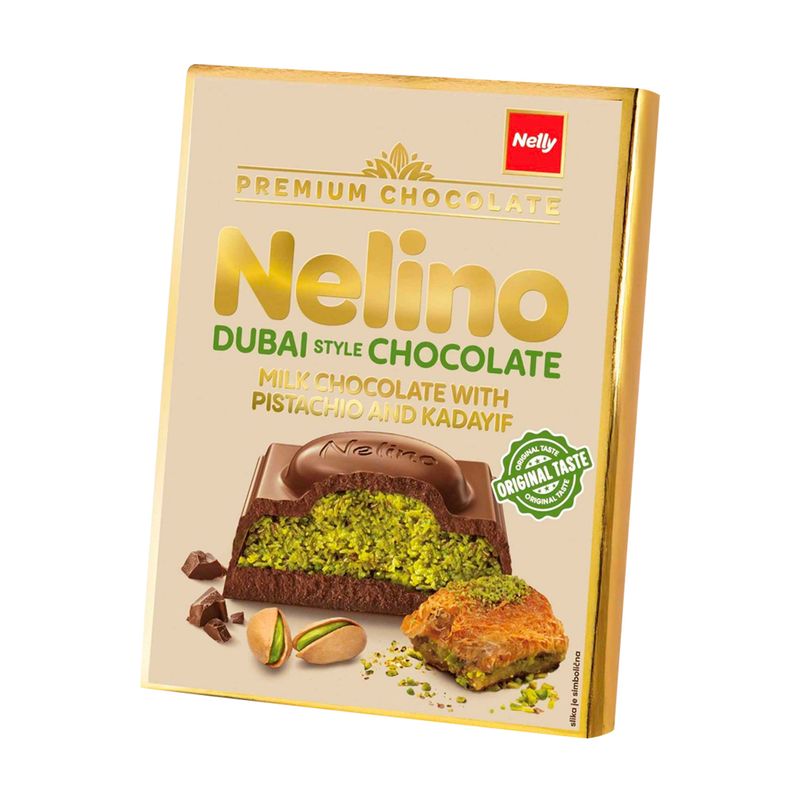 Шоколад молочный дубайский, Nelino, 62 г