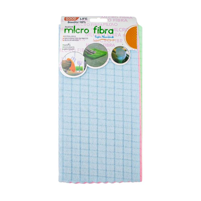 Тряпочка из микрофибры клетка, 5 шт
