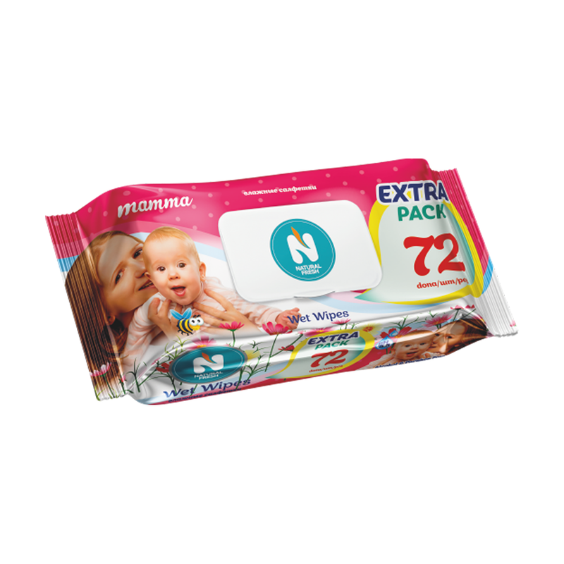 Влажные салфетки детские, Natural Fresh, 72 шт.