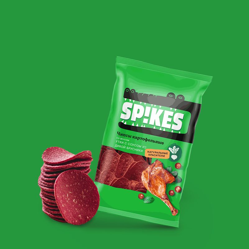 Чипсы картофельные, SPIKES, 80 г, в ассортименте
