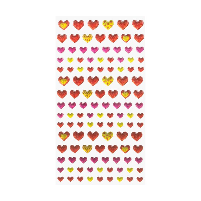 Наклейка "Сердца", With Love, 17,5х9 см, в ассортименте