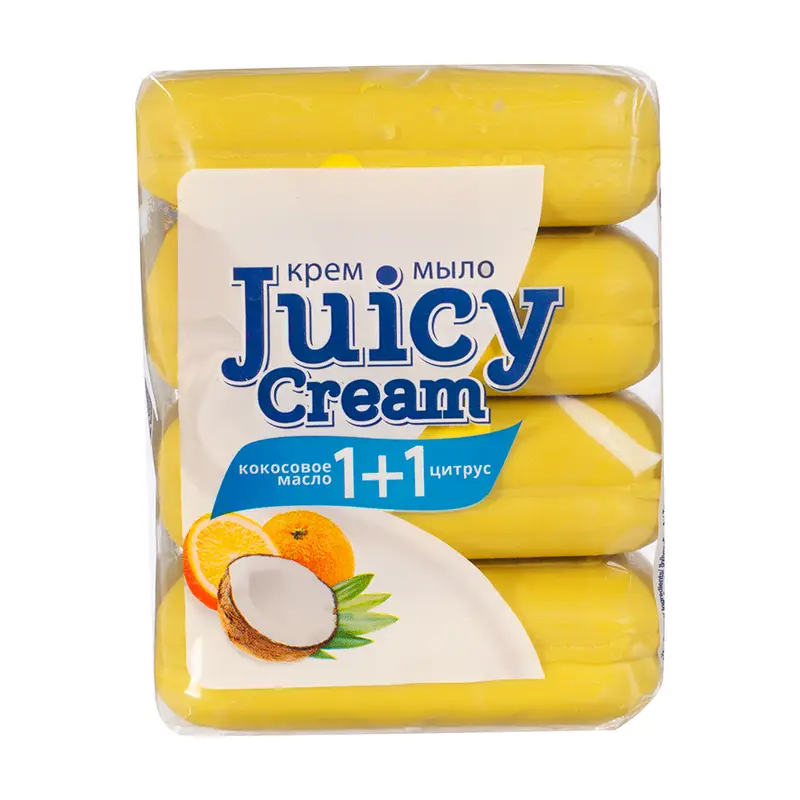 Крем-мыло "Juicy Cream", 90 г х 4 шт., в ассортименте