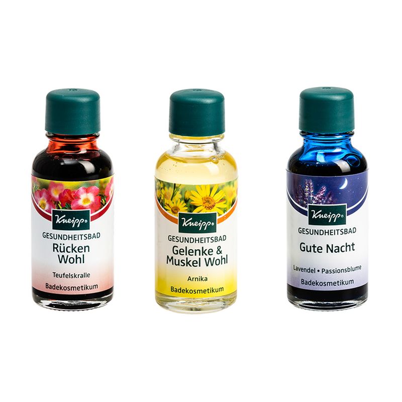 Масло для ванны Kneipp, 3x20 мл