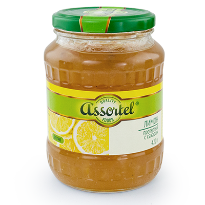 Лимон протёртый с сахаром «Assortel», 420 г