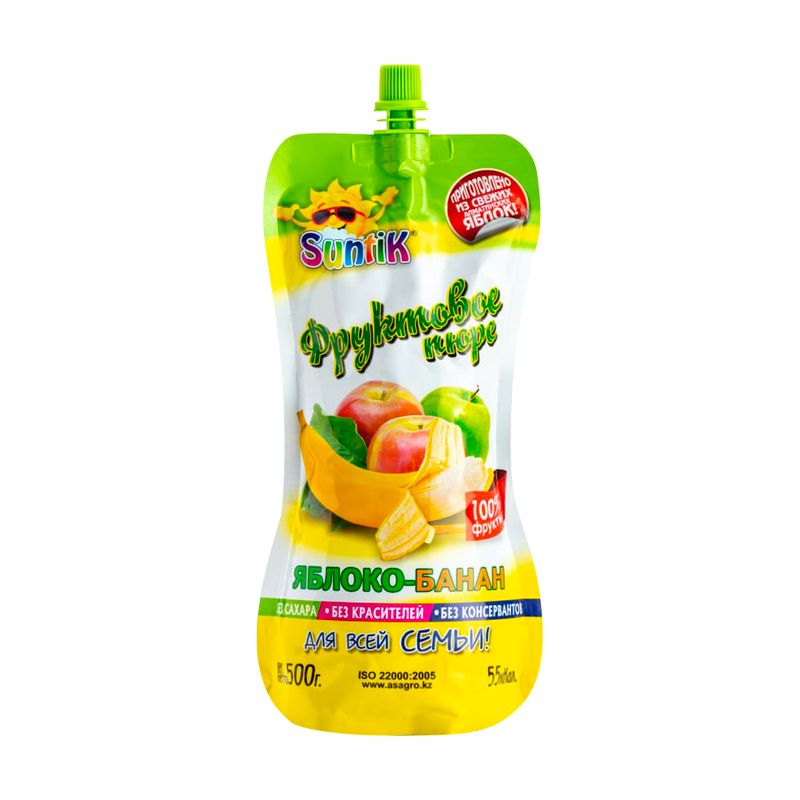 Фруктовое пюре, Suntik, 500 г, в ассортименте