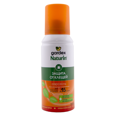 Аэрозоль от клещей "Gardex Naturin", 80 мл
