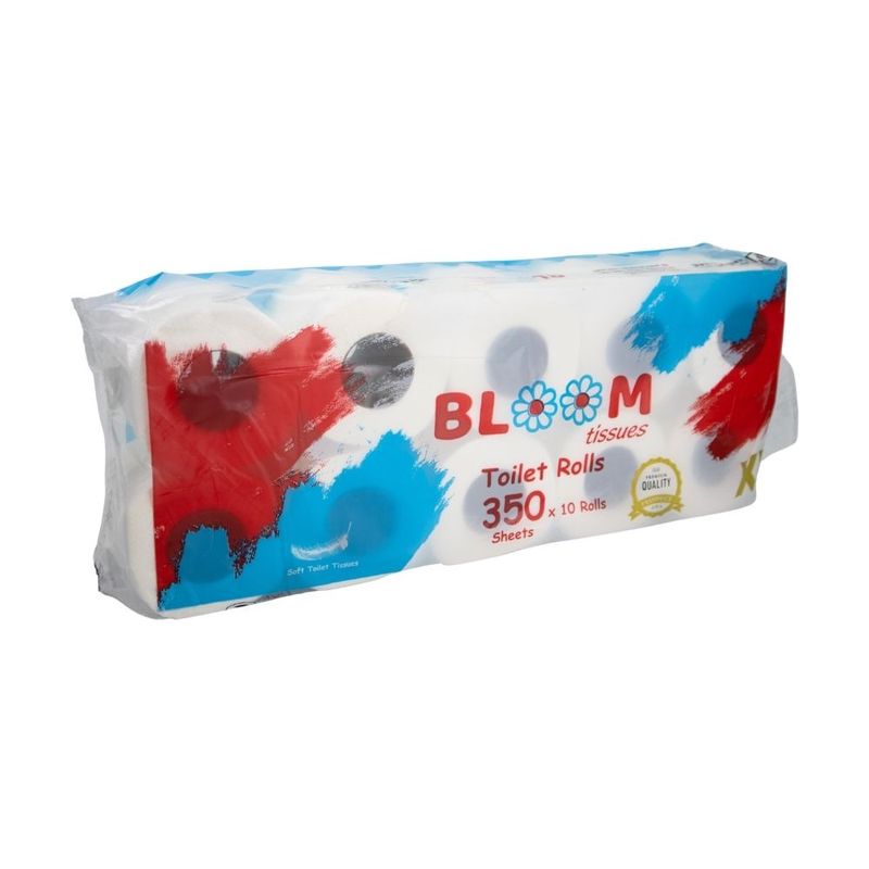 Туалетная бумага Bloom 10 х 350 лист