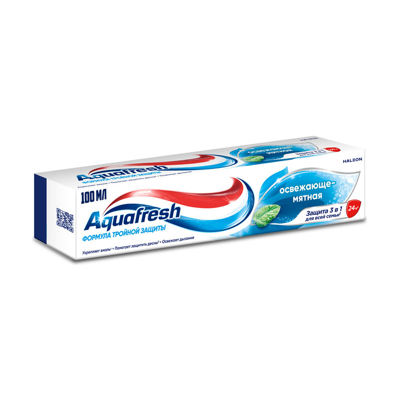 З/паста Aquafresh Освеж-мят 3в1 100мл