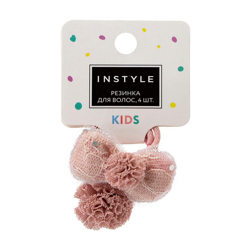 Резинка для волос, INSTYLE, 4 шт., в ассортименте