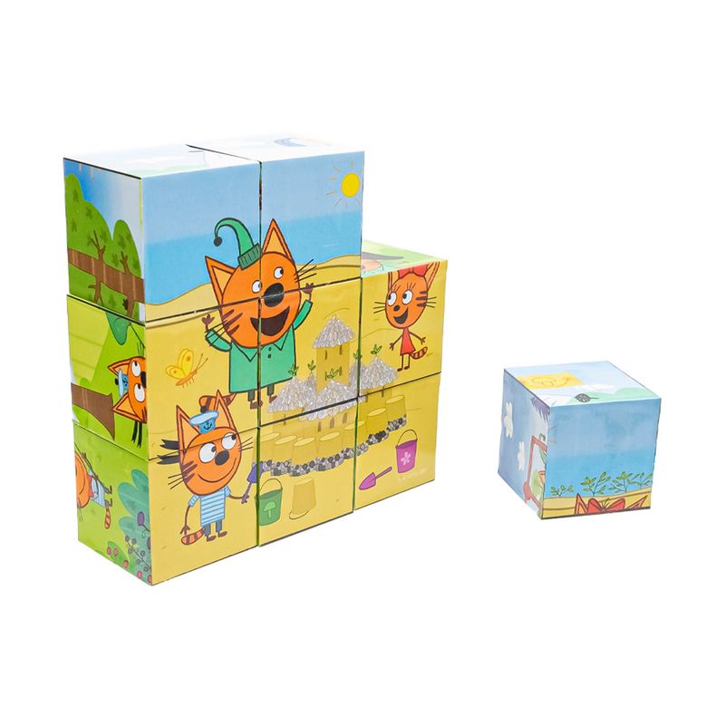 Кубики "Три Кота", Step Puzzle, 9 шт., в ассортименте