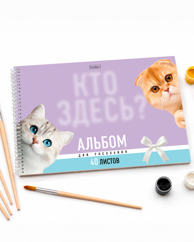 Альбом для рисования, 40 листов, в ассортименте