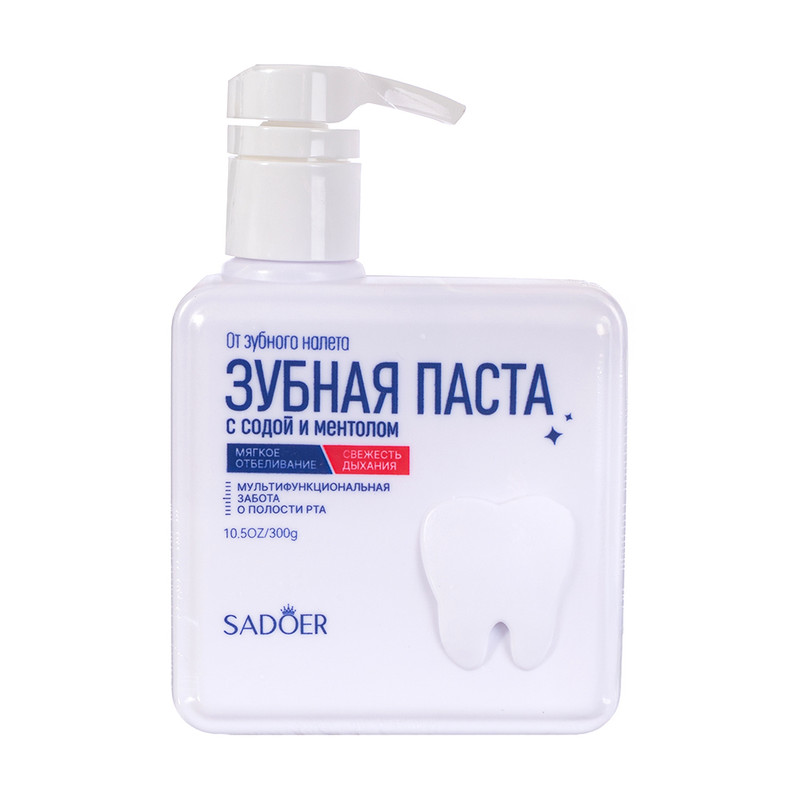 Зубная паста, SADOER, с содой и ментолом, 300 г