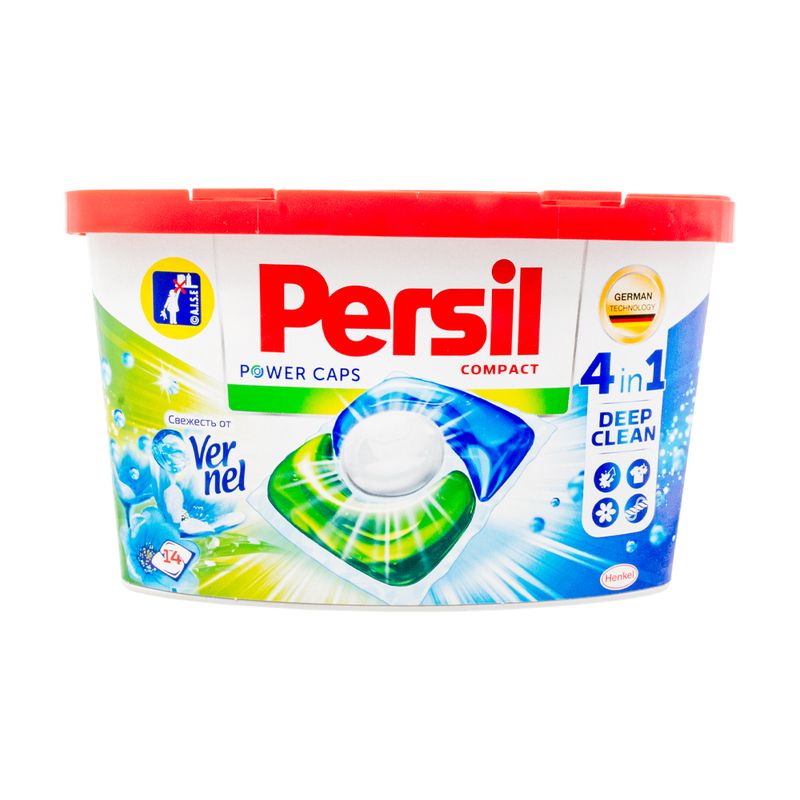 Средство для стирки "Power Caps", Persil, капсулы, 4 в 1, 14 шт.