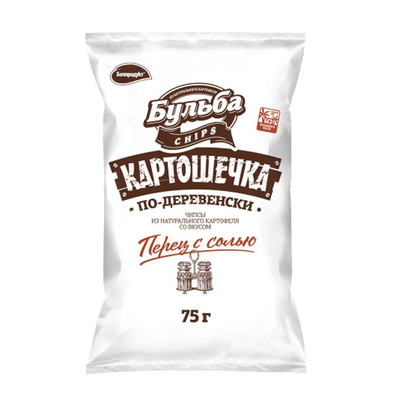 Чипсы "Картошечка", Бульба Сhips, 75 г, в ассортименте