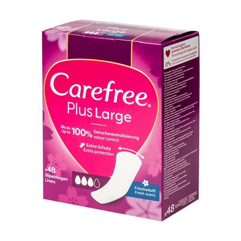 Ежедневные прокладки CAREFREE Plus Large, 48 шт.