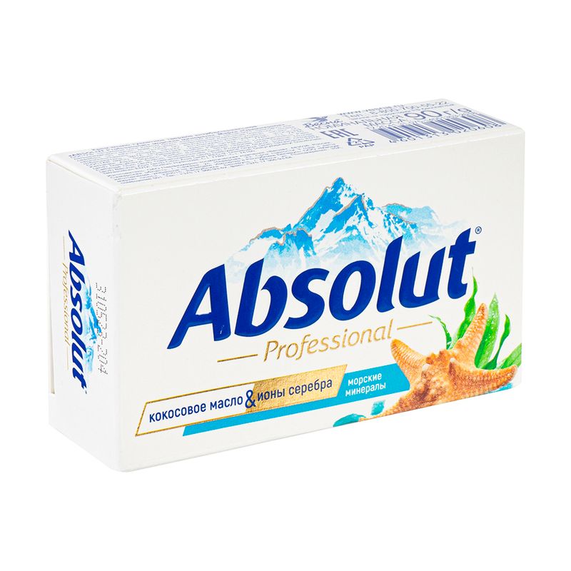 Крем-мыло твёрдое антибактериальное, Absolut Professional, 90 г, в ассортименте