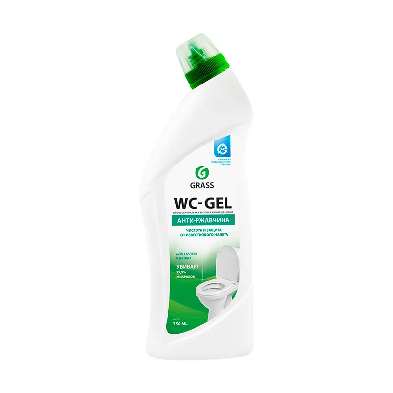 Средство для чистки сантехники "WC-Gel", GRASS, 750 мл