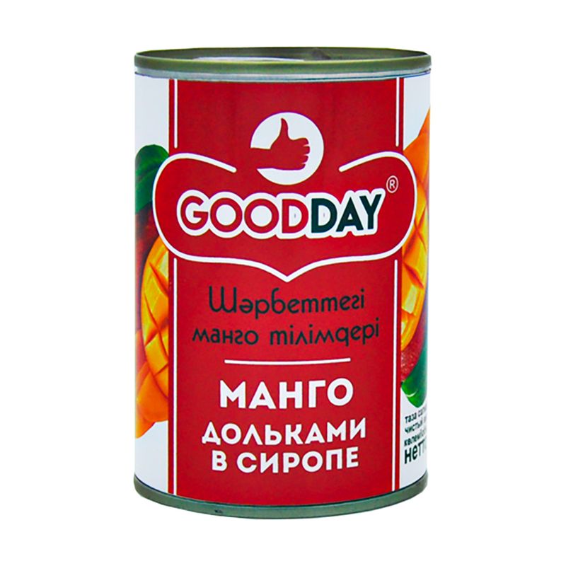 Манго дольками в сиропе, GOODDAY, 425 г