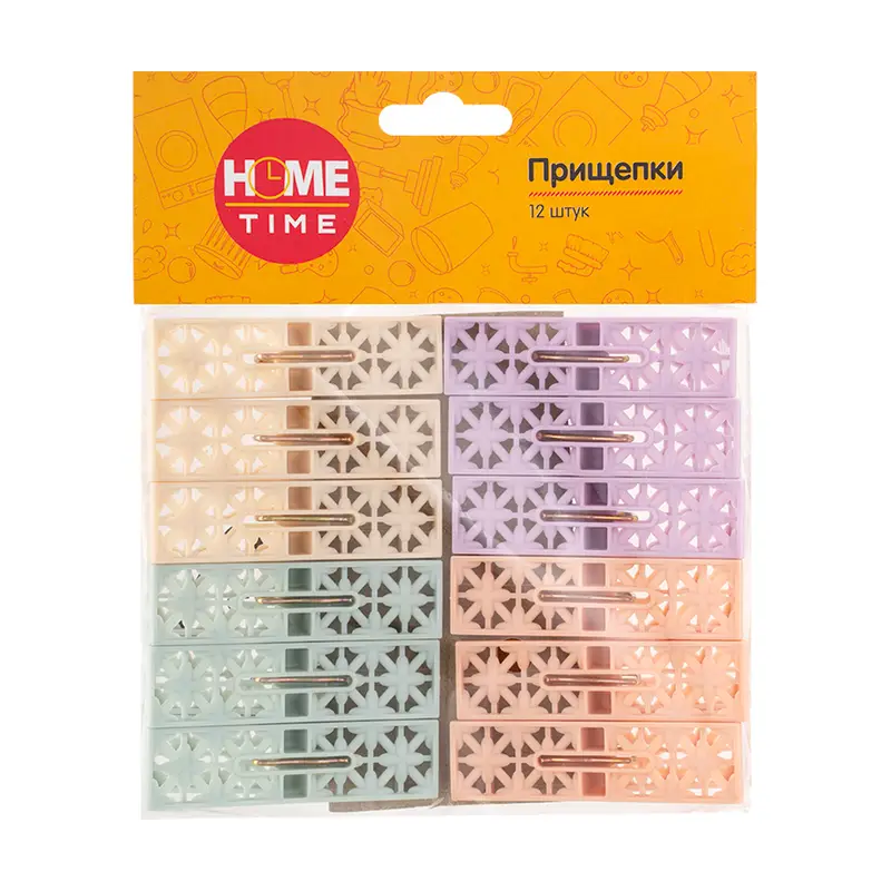 Прищепки, Home Time, 12 шт.