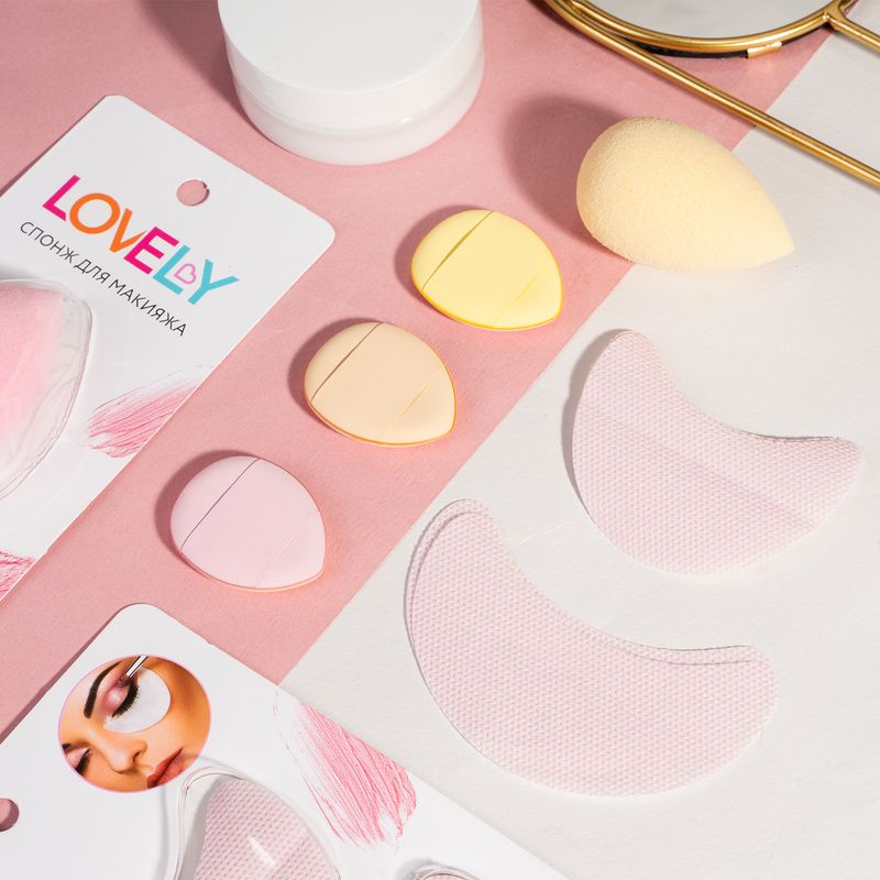 Патчи для макияжа глаз, Lovely, 10 пар, в ассортименте