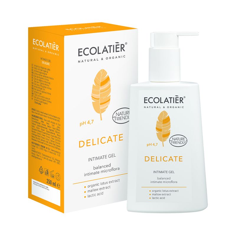 Жидкое мыло для интимной гигиены Delicate, Ecolatier, 250 мл