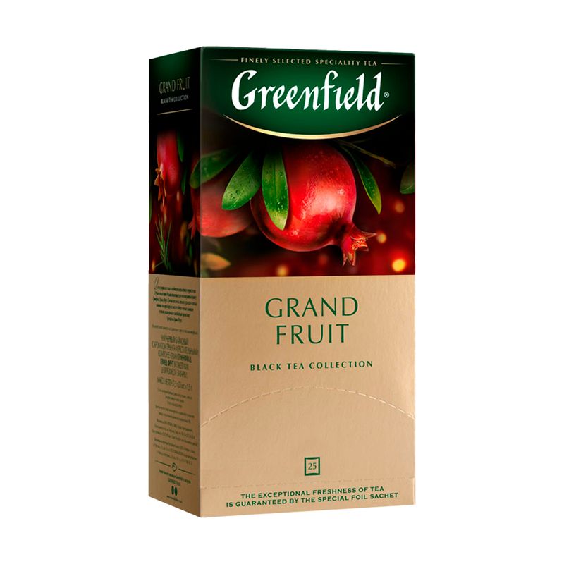 Чай чёрный в пакетиках "Grand fruit", Greenfield, 25 шт.