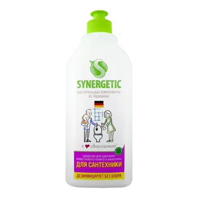 Чистящее средство для сантехники "Synergetic", 500 мл