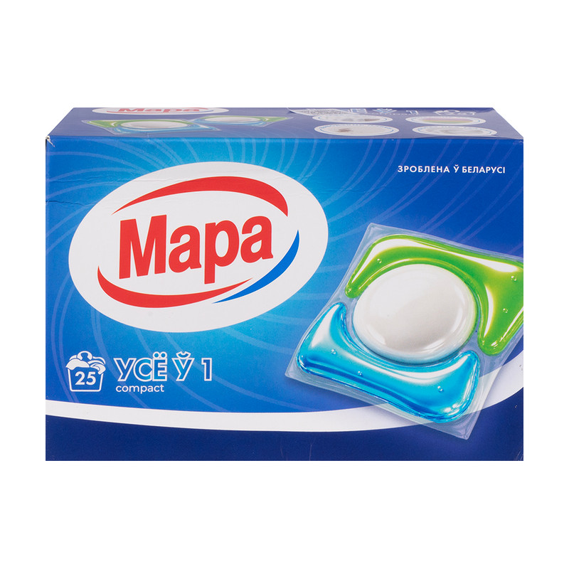 Капсулы для стирки, Мара, 25 шт.