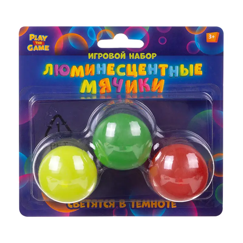 Игровой набор "Люминесцентные мячики", Play the Game, в ассортименте