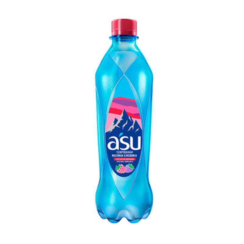 Газированная вода, A'SU, со вкусом, 1 л, в ассортименте
