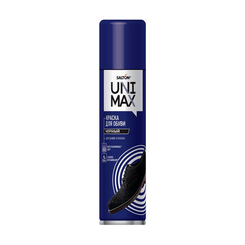 Краска для обуви "Unimax", SALTON, чёрный, 250 мл