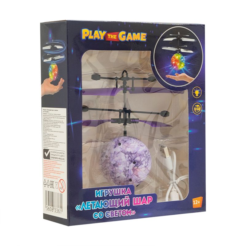 Игрушка "Летающий шар со светом", Play the Game, в ассортименте