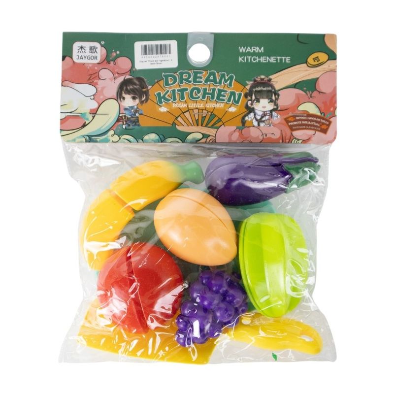 Игровой набор "Фрукты и овощи", 8 пр.