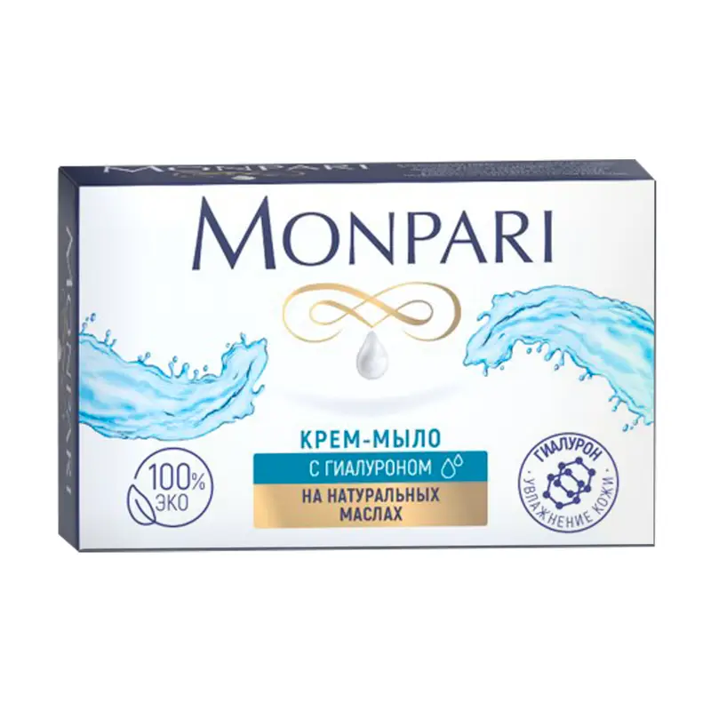 Крем-мыло твёрдое, Monpari, 100 г, в ассортименте
