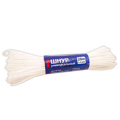 Шнур универсальный, 4 мм х 20 м