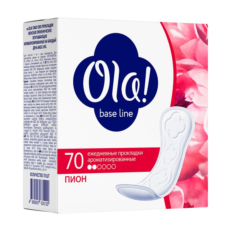 Ежедневные гигиенические прокладки, Ola, 70 шт., в ассортименте