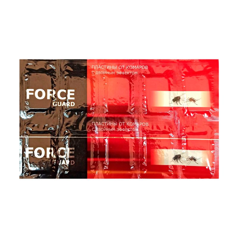 Пластины от комаров, FORCE GUARD, 10 шт.
